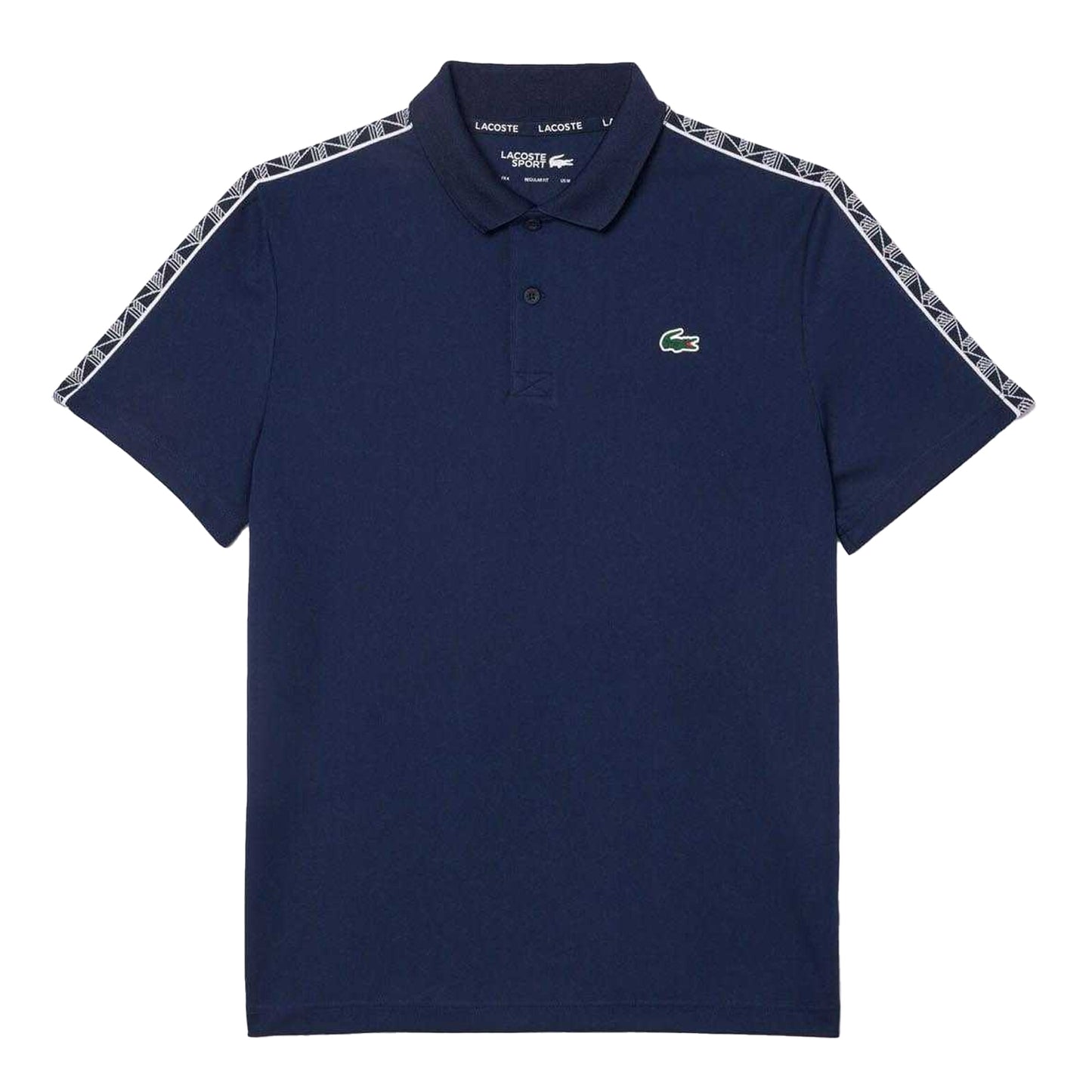 Navy - Front - Lacoste Mens Pique Ultra Dry Tennis Polo Shirt