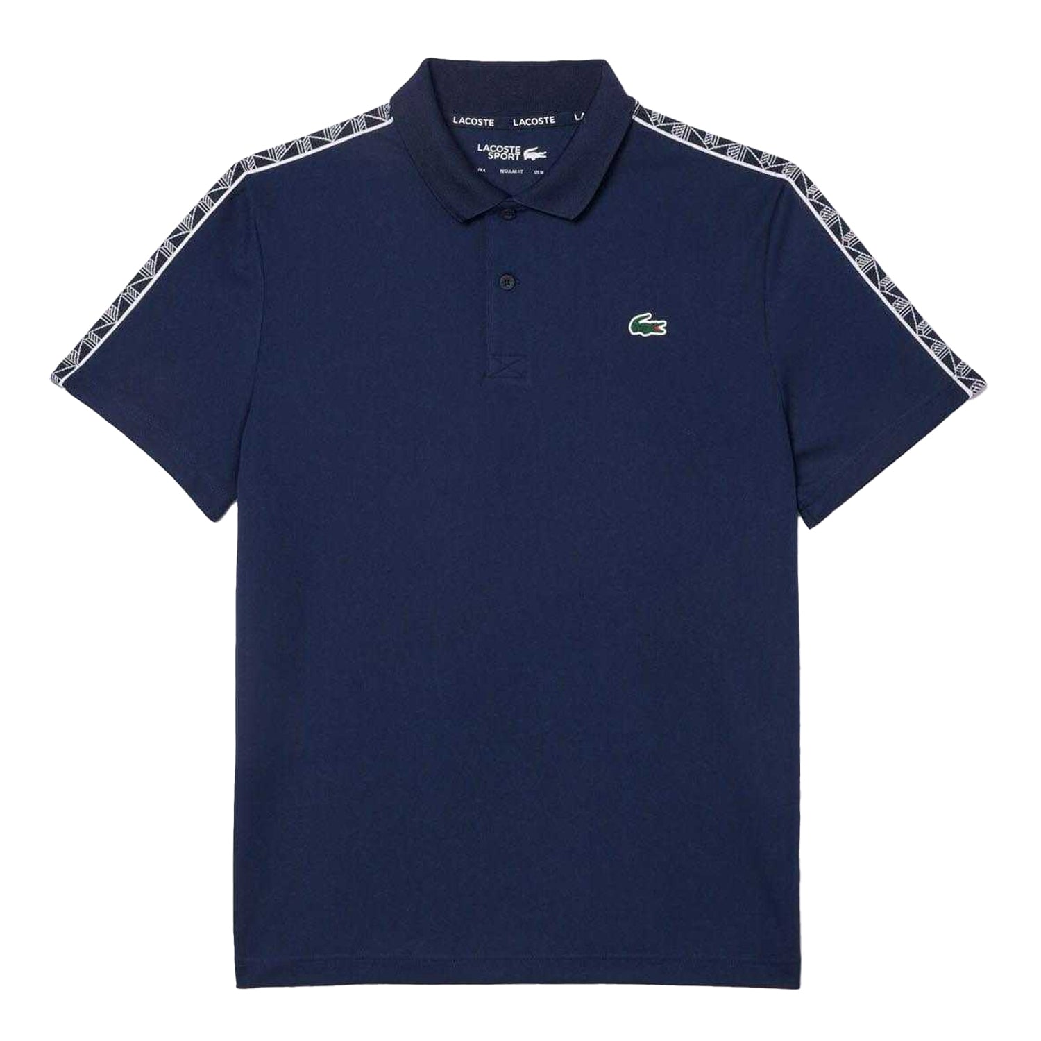 Navy - Front - Lacoste Mens Pique Ultra Dry Tennis Polo Shirt