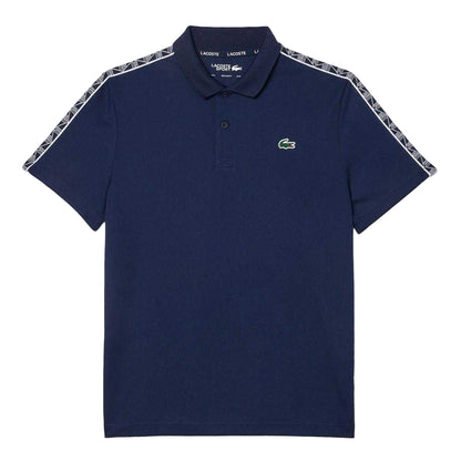 Navy - Front - Lacoste Mens Pique Ultra Dry Tennis Polo Shirt
