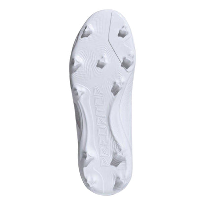White - Close up - Adidas Childrens-Kids Predator League Firm Ground Football Boots