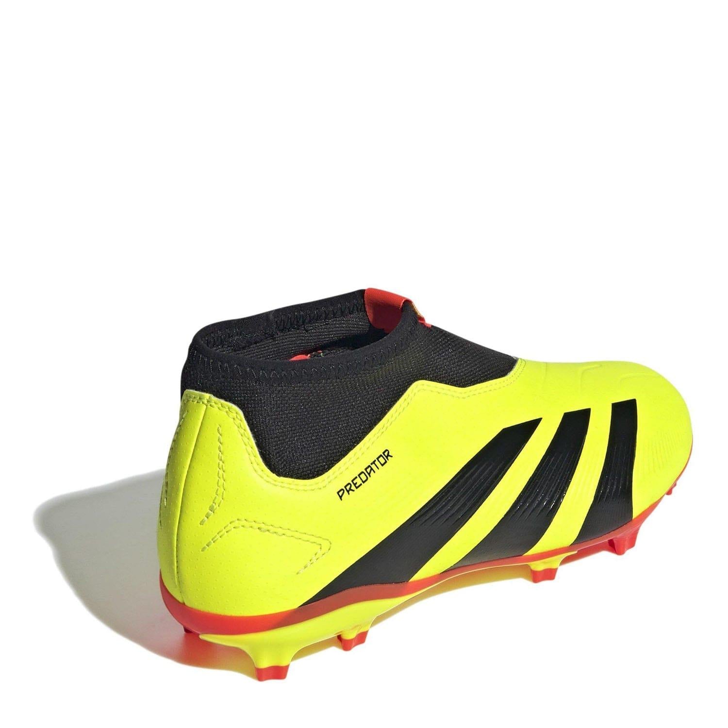 Yellow-Black - Lifestyle - Adidas Childrens-Kids Predator League Firm Ground Football Boots