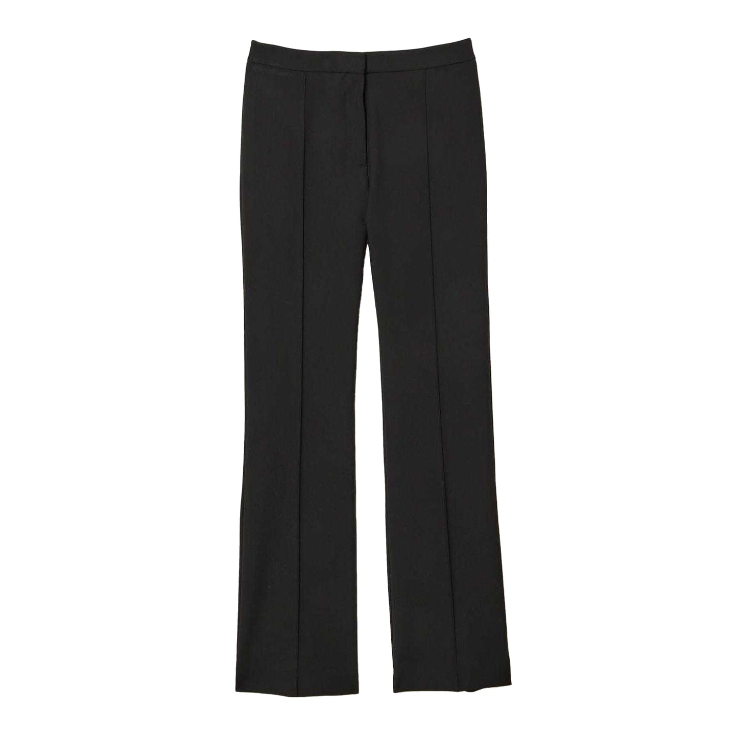 Black - Front - Lacoste Womens-Ladies High Waist Flared Trousers