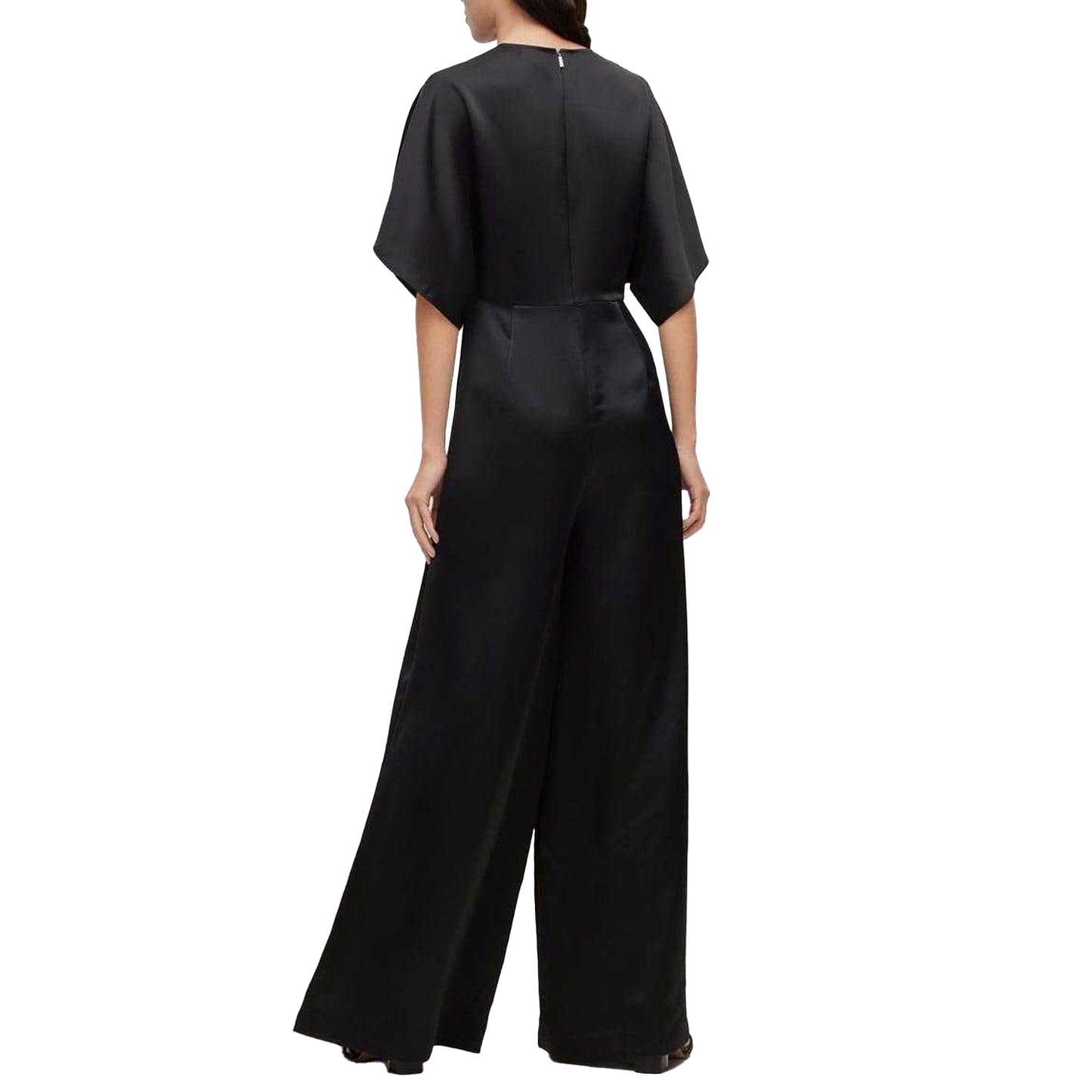 Black - Back - Boss Womens-Ladies Dasimera Jumpsuit