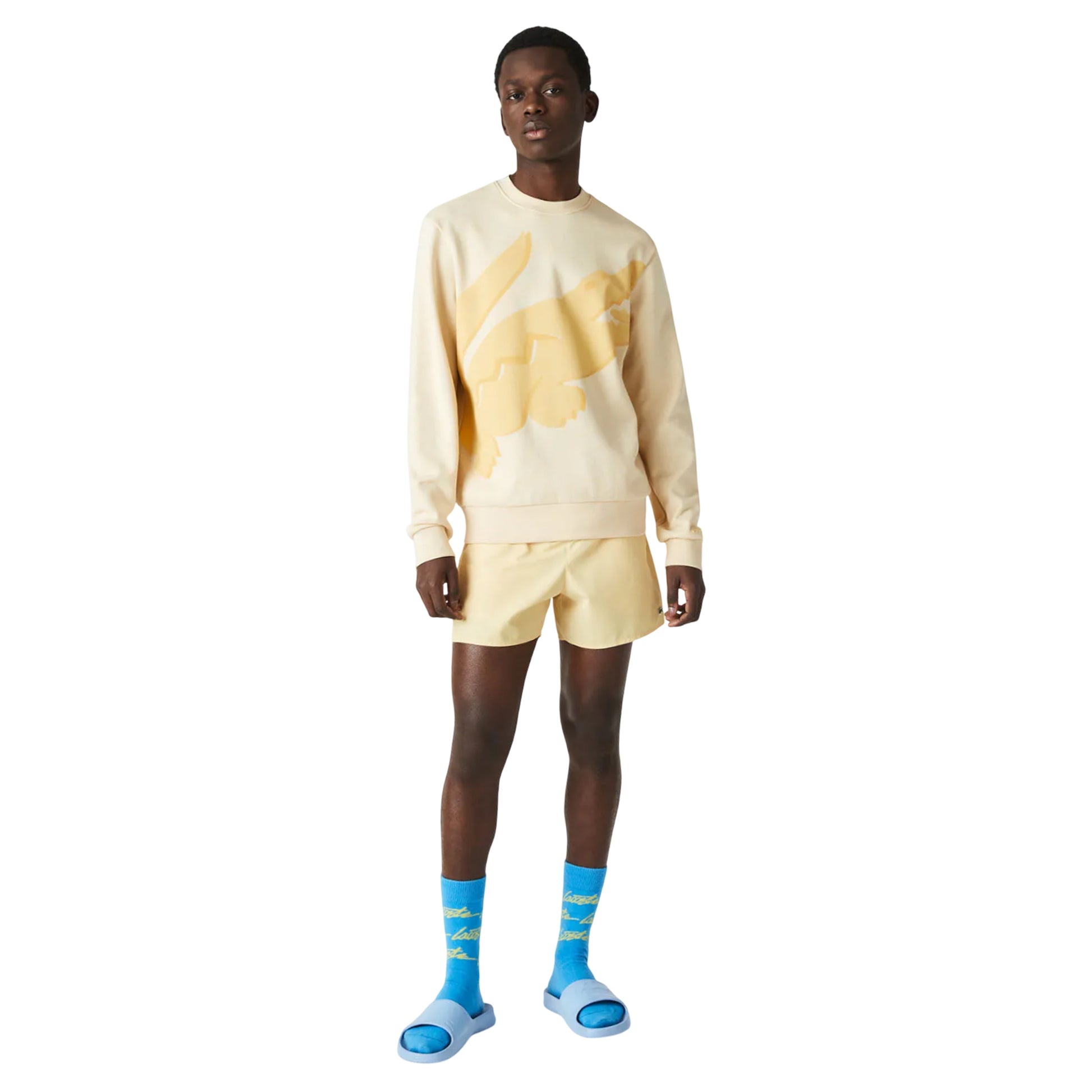 Yellow - Lifestyle - Lacoste Mens Big Logo Classic Sweatshirt