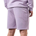 Purple - Back - Weekend Offender Mens Hawkins Classic Fleece Shorts