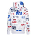 White - Back - Converse Childrens-Kids All-Over Print Logo Hoodie