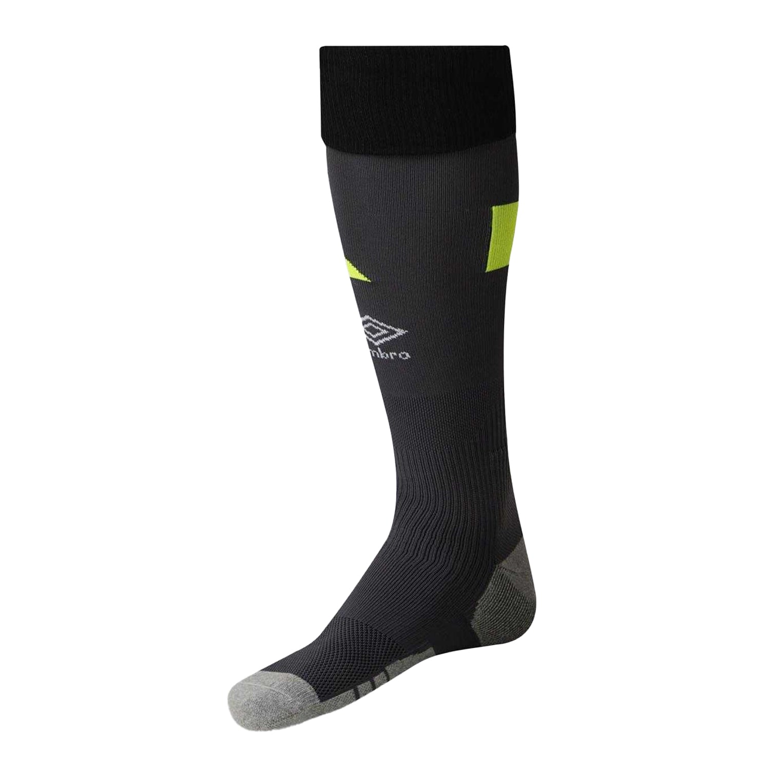 Black-Yellow - Back - Umbro Mens Goalkeeper Socks