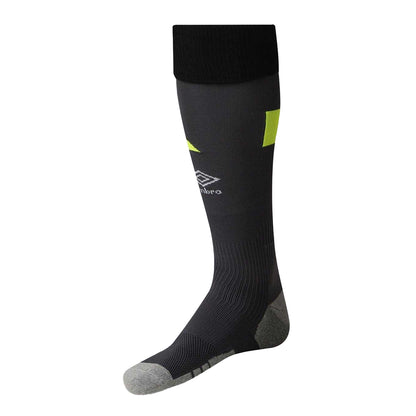 Black-Yellow - Back - Umbro Mens Goalkeeper Socks