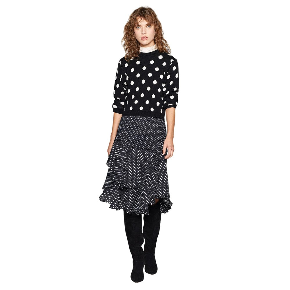 Black-White - Pack Shot - Boss Womens-Ladies Finleigh Sweatshirt