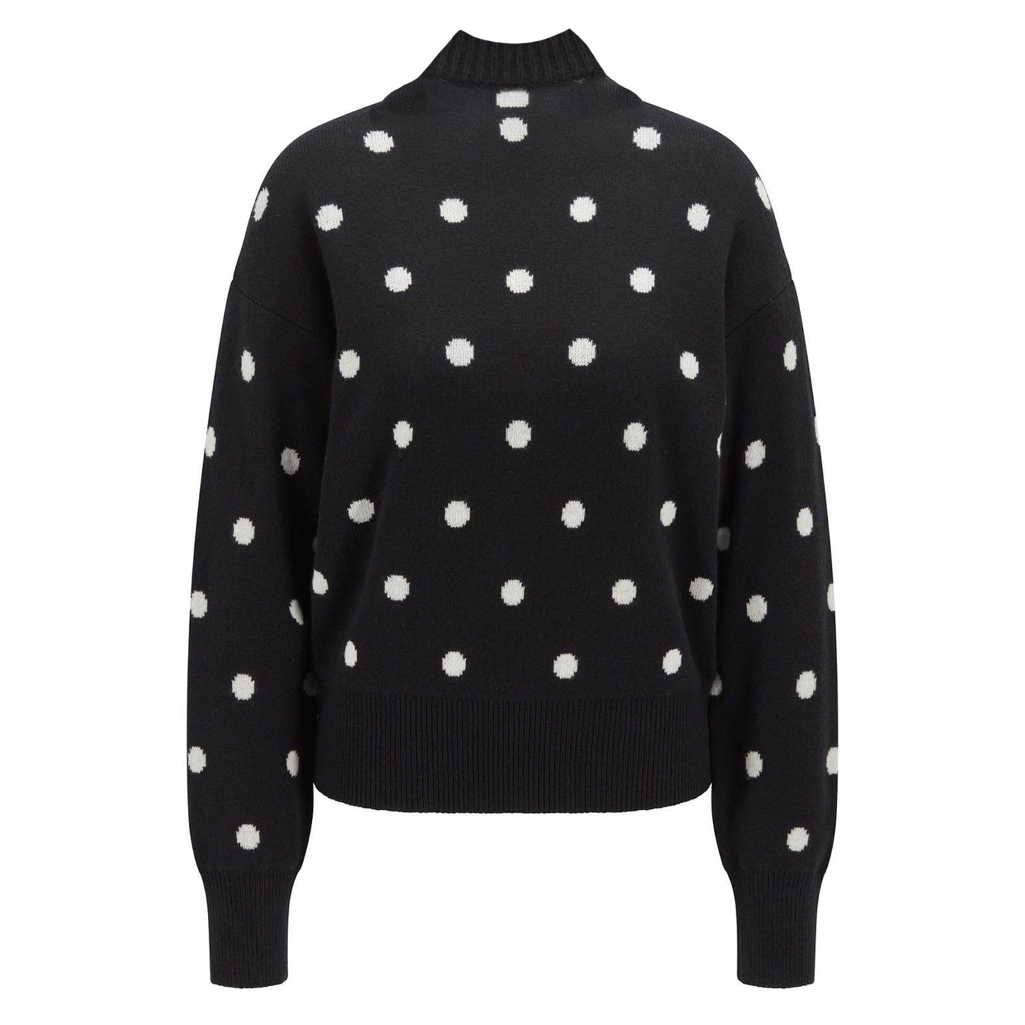 Black-White - Back - Boss Womens-Ladies Finleigh Sweatshirt