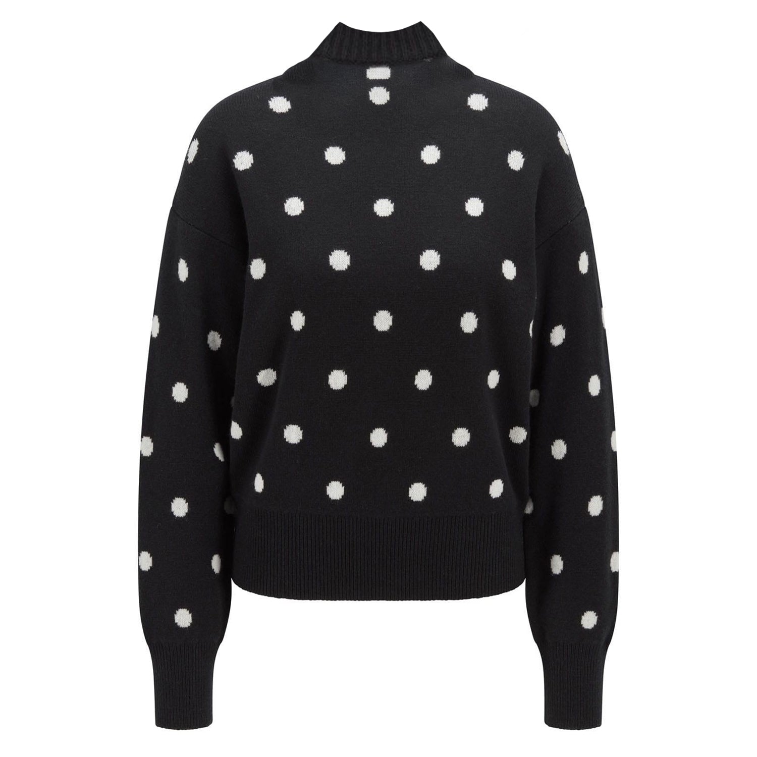 Black-White - Back - Boss Womens-Ladies Finleigh Sweatshirt