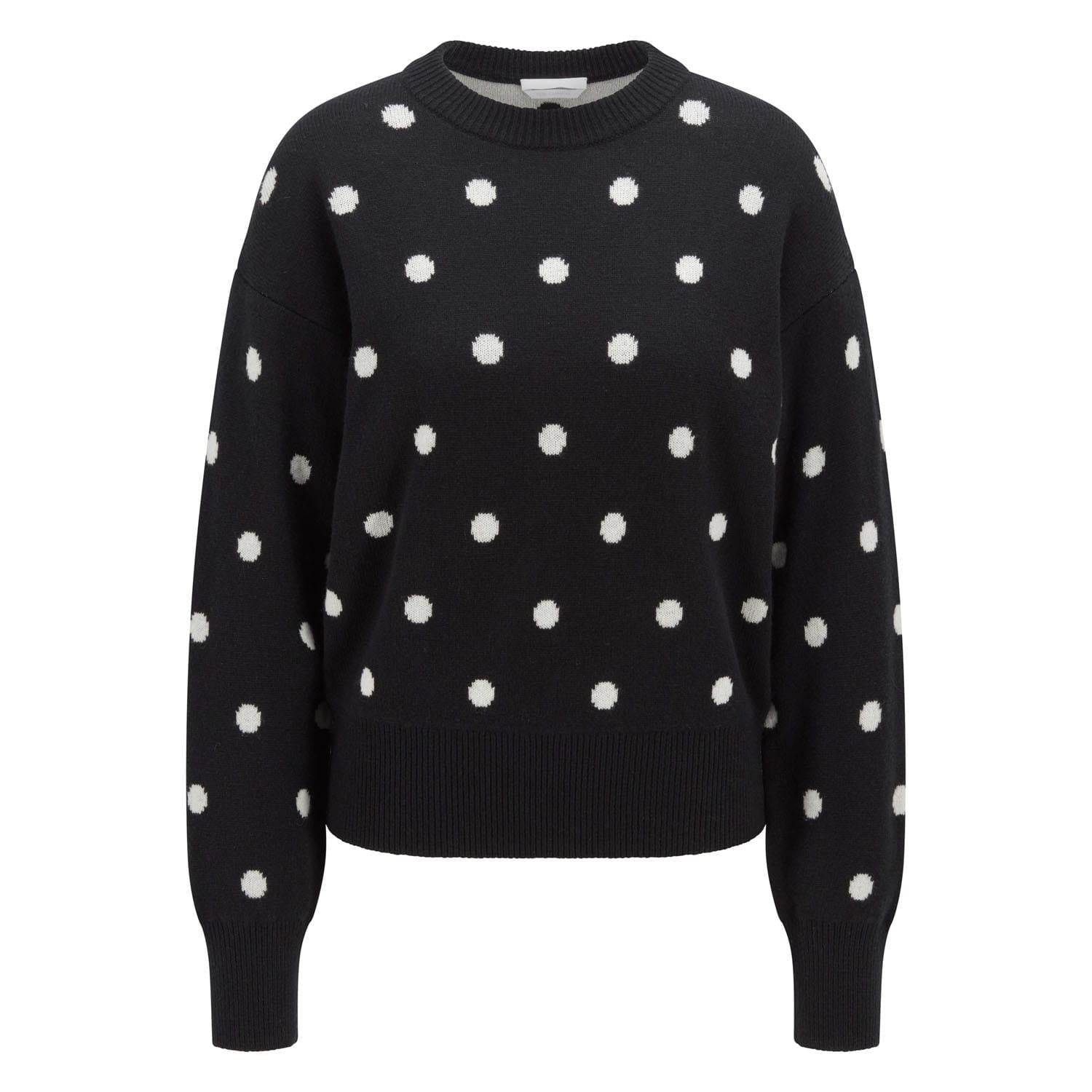 Black-White - Front - Boss Womens-Ladies Finleigh Sweatshirt