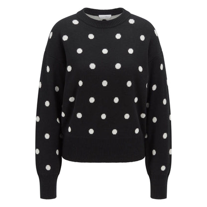 Black-White - Front - Boss Womens-Ladies Finleigh Sweatshirt