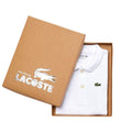 White - Side - Lacoste Baby Pique Sleepsuit