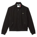 Black - Front - Lacoste Womens-Ladies Twill Water Repellent Jacket