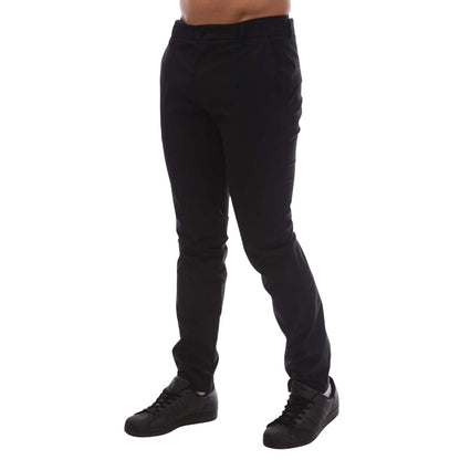 Black - Side - Hugo Mens Heldor183 Trousers