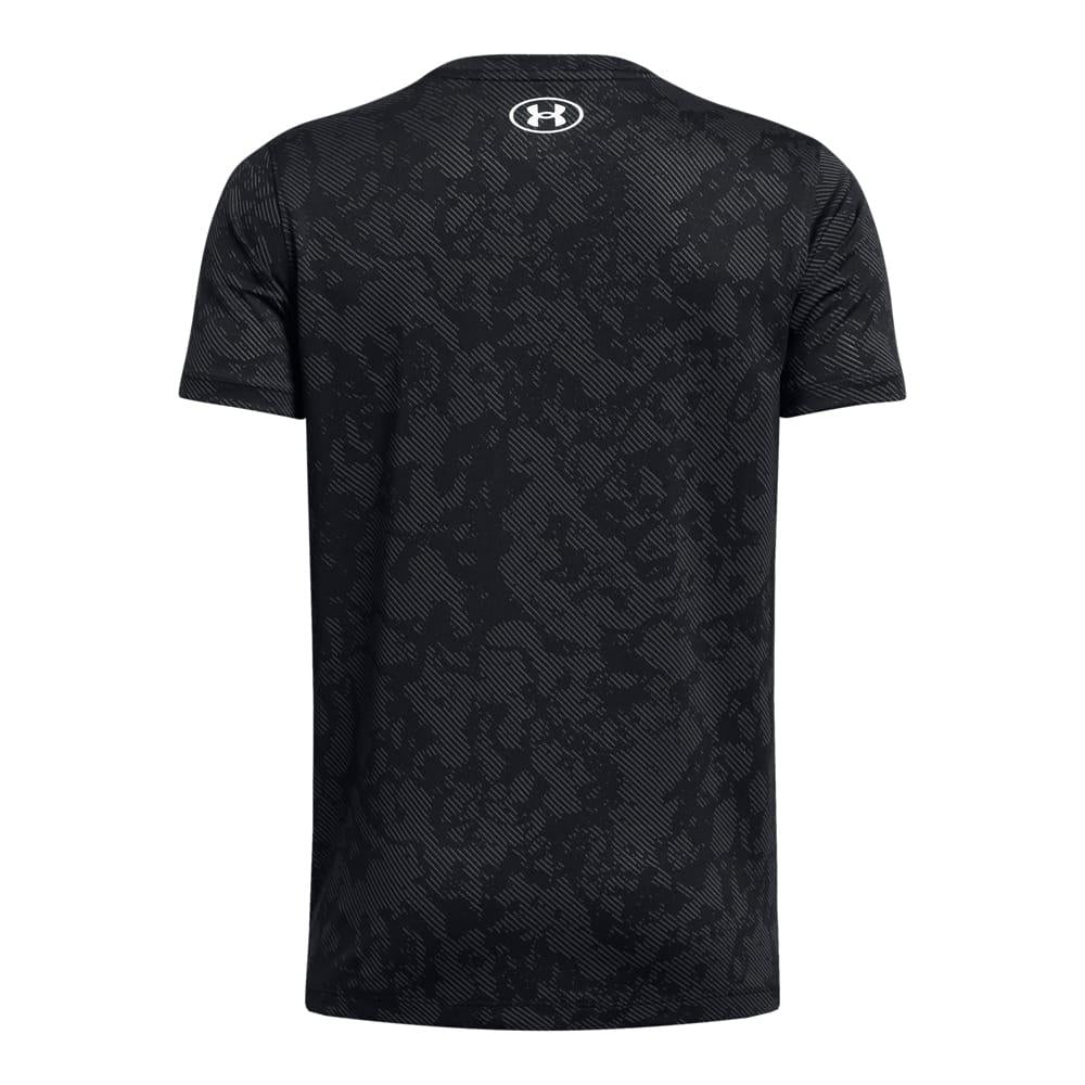 Black - Back - Under Armour Childrens-Kids Tech Geode Vent T-Shirt