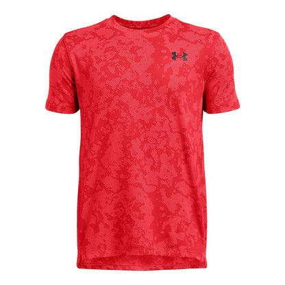 Red - Front - Under Armour Childrens-Kids Tech Geode Vent T-Shirt