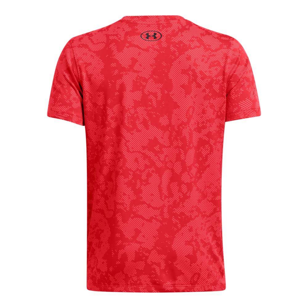 Red - Back - Under Armour Childrens-Kids Tech Geode Vent T-Shirt