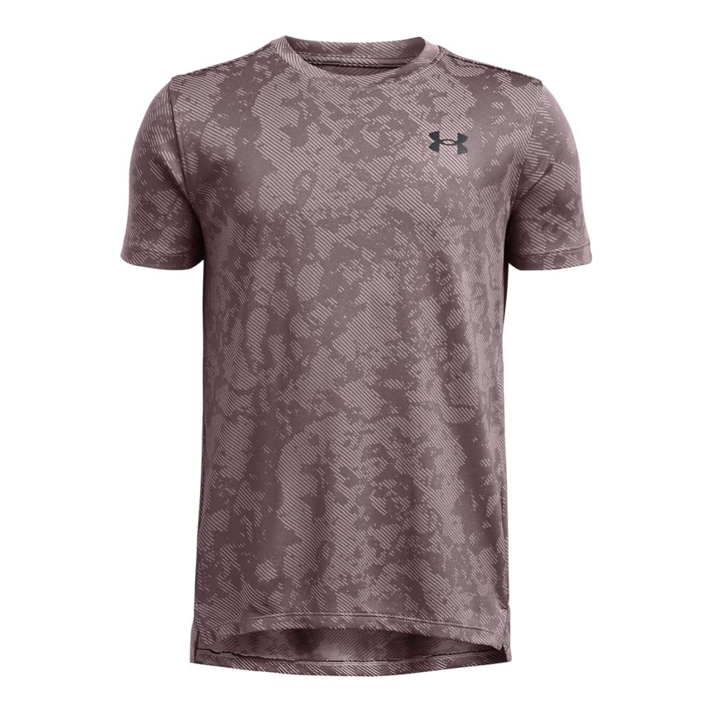 Grey - Front - Under Armour Childrens-Kids Tech Geode Vent T-Shirt