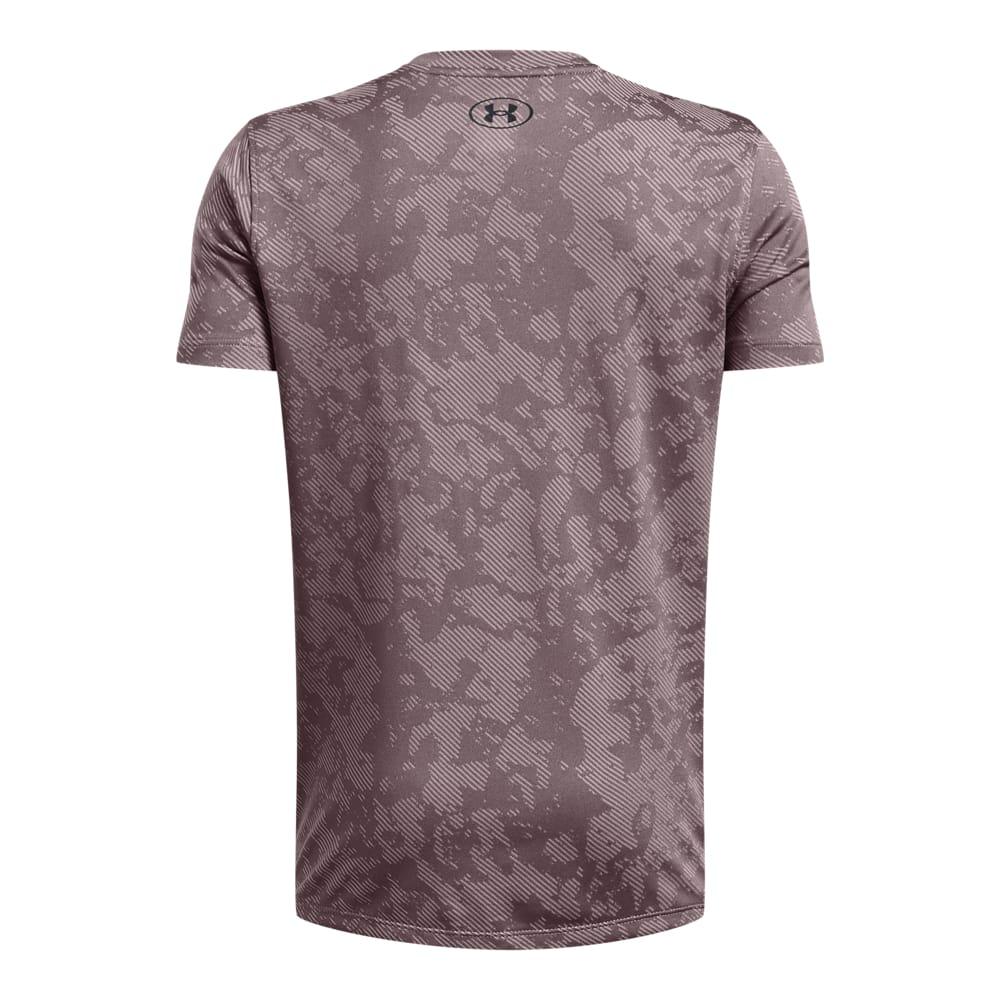 Grey - Back - Under Armour Childrens-Kids Tech Geode Vent T-Shirt