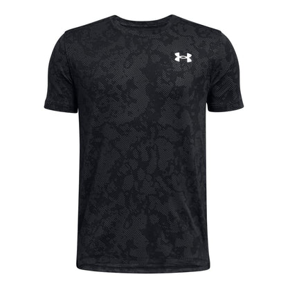 Black - Front - Under Armour Childrens-Kids Tech Geode Vent T-Shirt