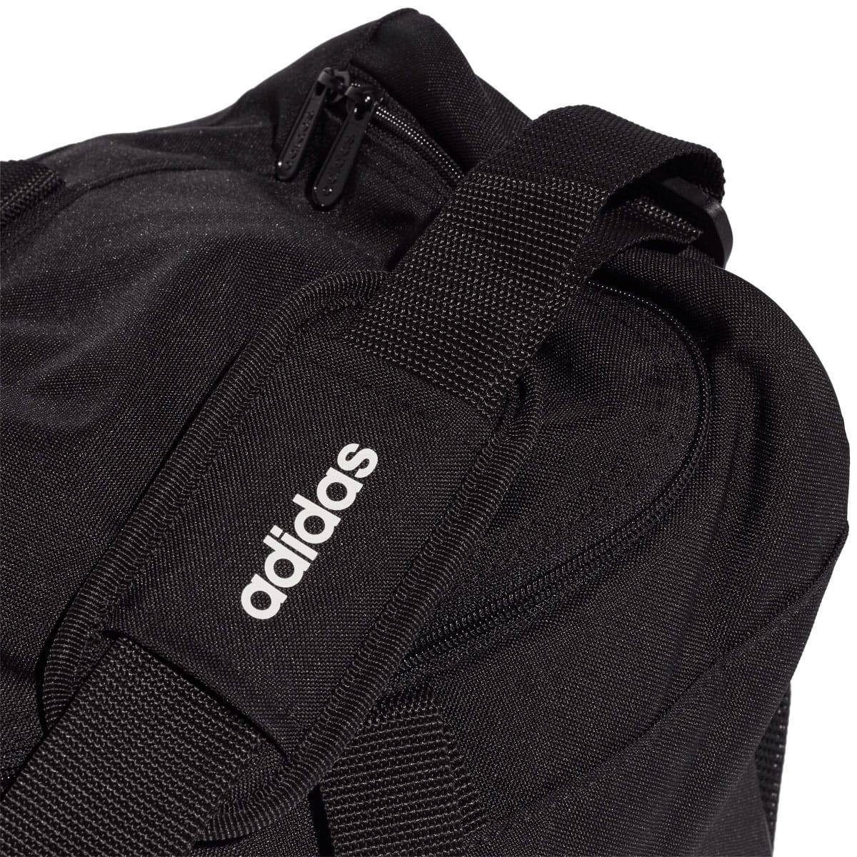 Black - Pack Shot - Adidas Linear Recycled Polyester Duffle Bag