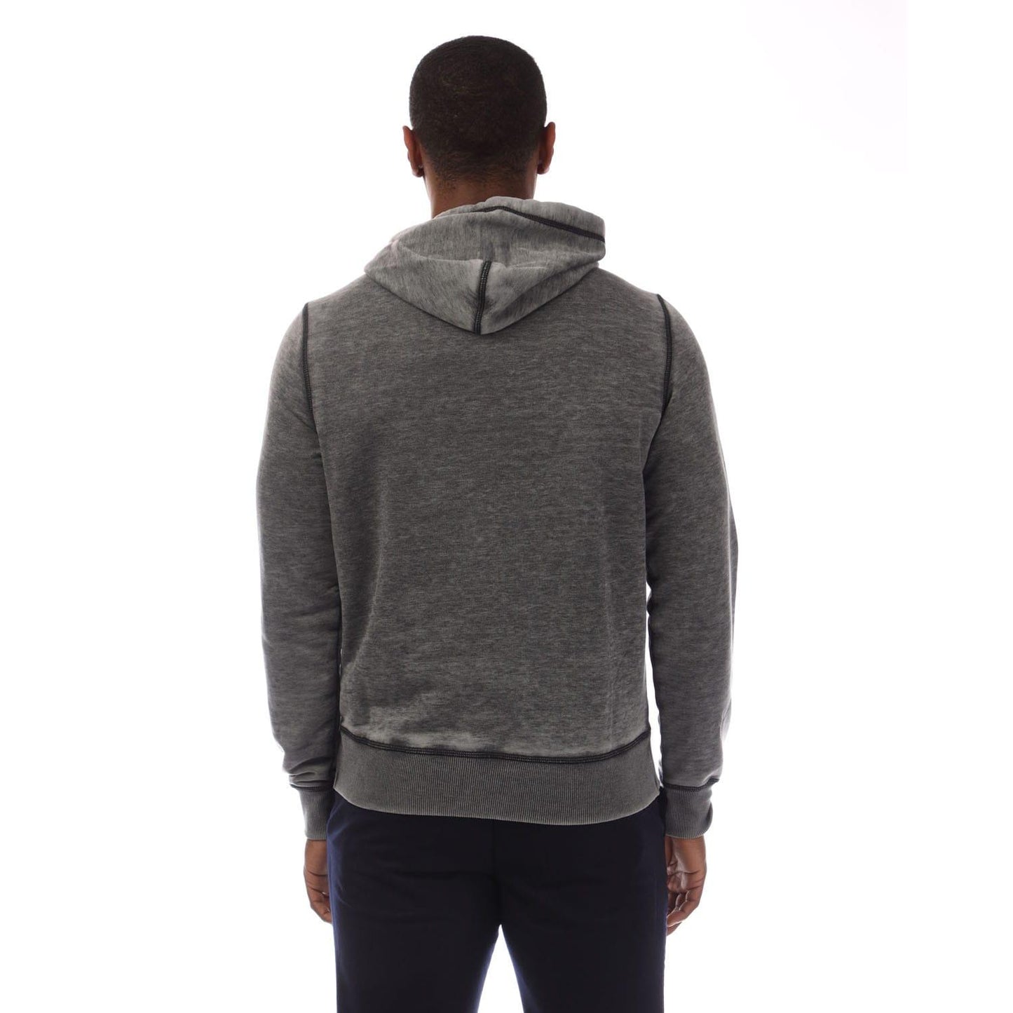 Black - Back - Diesel Mens S-Ginn Hoodie