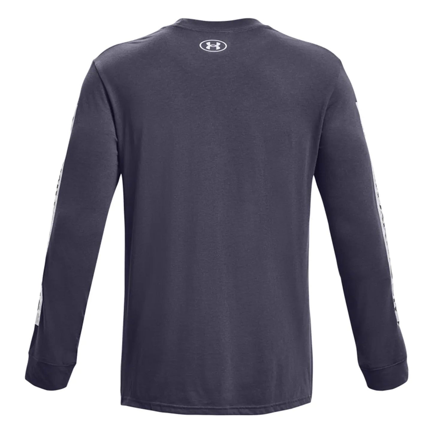 Grey - Back - Under Armour Mens Sportstyle Boxed Logo Camo Long-Sleeved T-Shirt