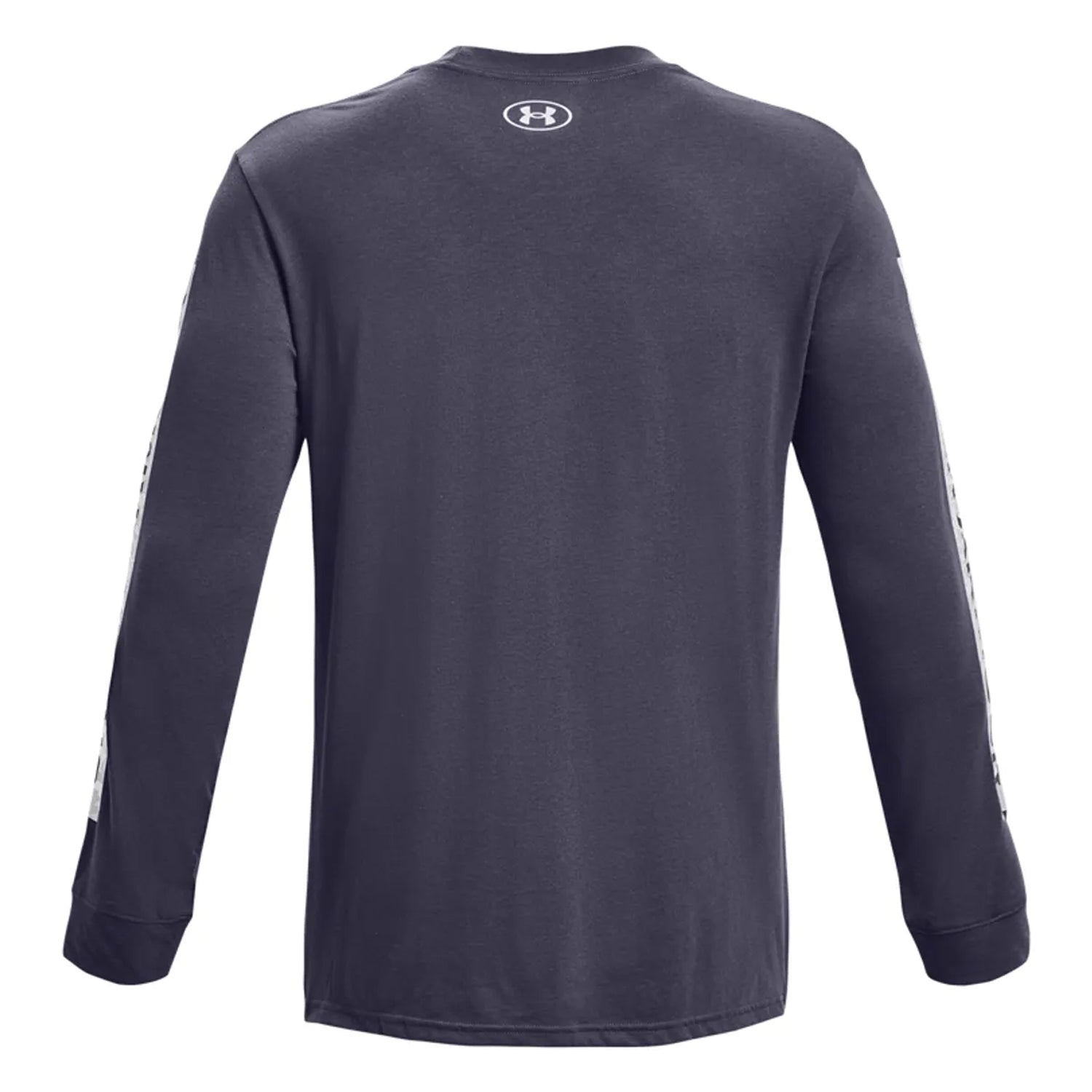 Grey - Back - Under Armour Mens Sportstyle Boxed Logo Camo Long-Sleeved T-Shirt