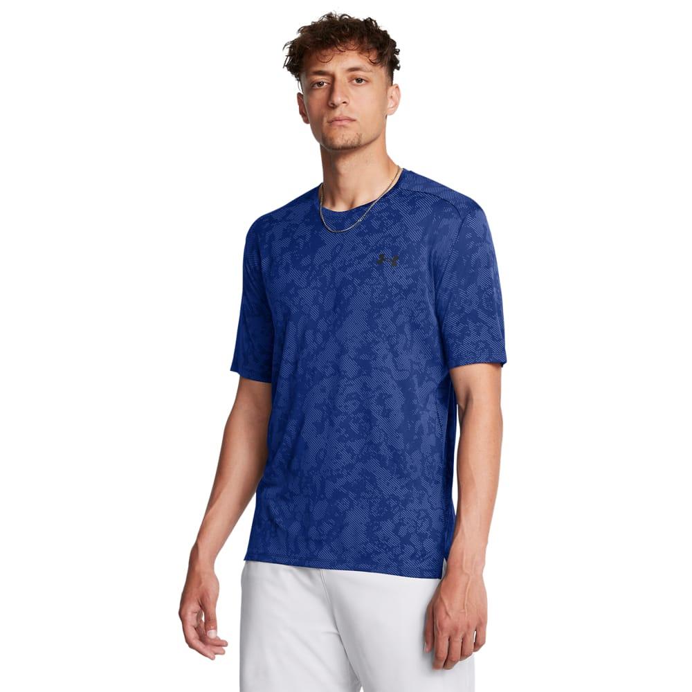 Tech Blue - Side - Under Armour Mens Tech Geode Vent T-Shirt