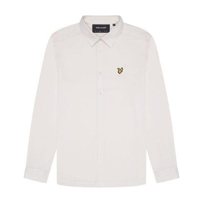 White - Front - Lyle & Scott Mens Interlock Shirt