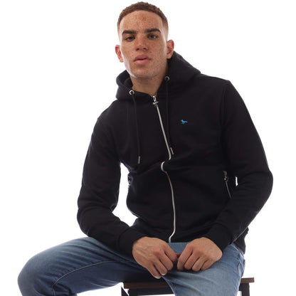Black - Pack Shot - Modern Amusement Mens Route 66 Full Zip Hoodie