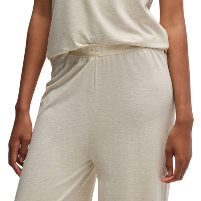 White - Side - Boss Womens-Ladies Bea Modal Stretch Pyjama Bottoms