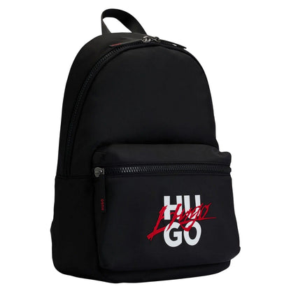 Black-Red-White - Side - Hugo Mens 2.0 Handwritten Backpack