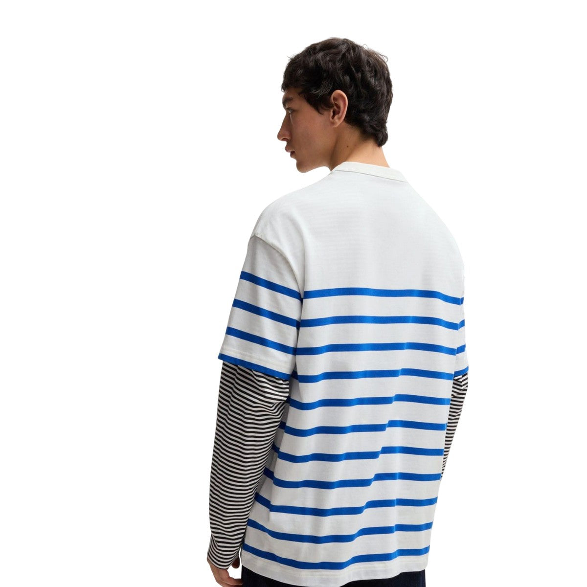 White - Back - Hugo Mens Nolastripe Dog Logo T-Shirt