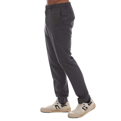 Grey - Side - Hugo Mens Getlin212 Trousers
