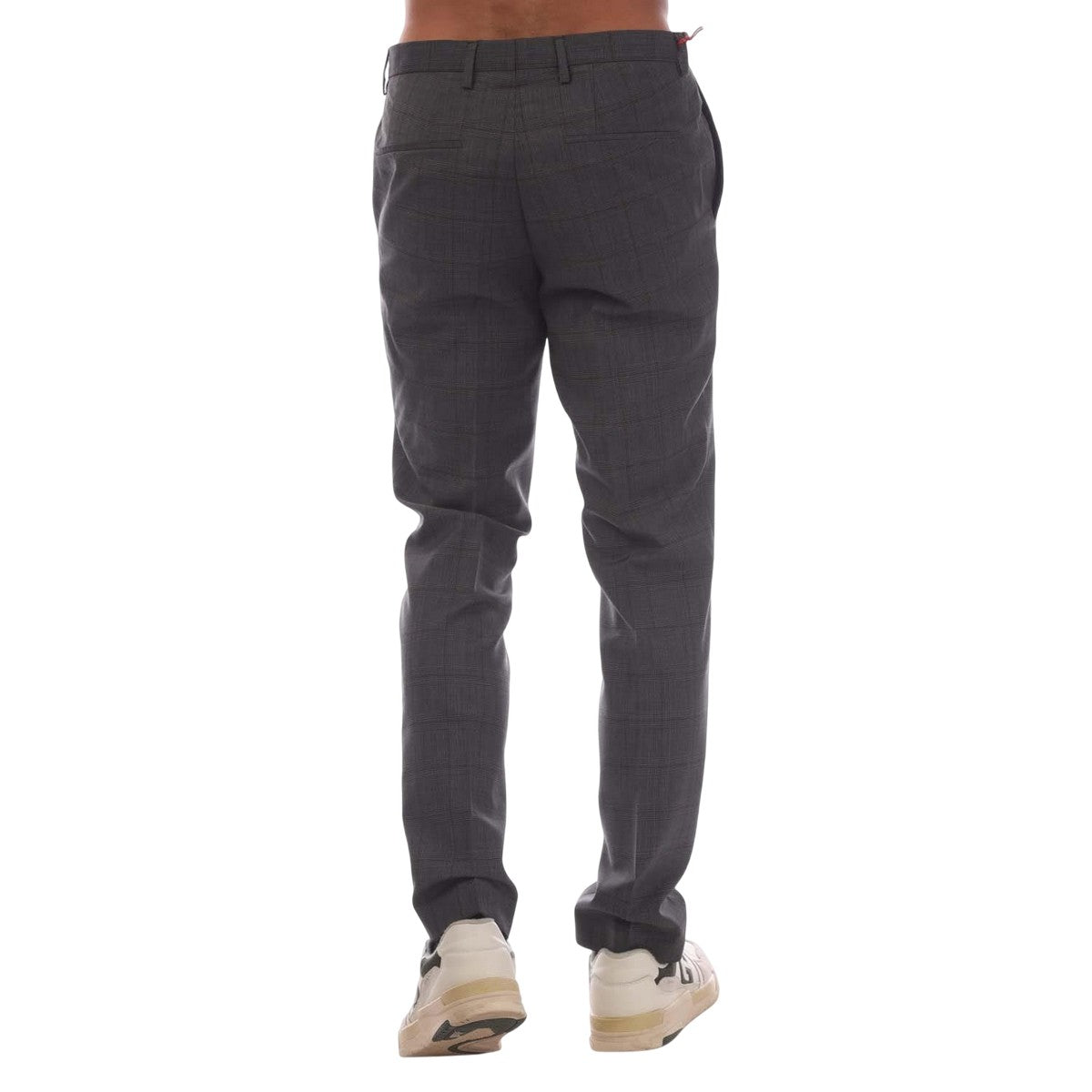 Grey - Back - Hugo Mens Getlin212 Trousers