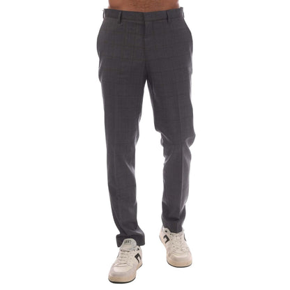 Grey - Front - Hugo Mens Getlin212 Trousers