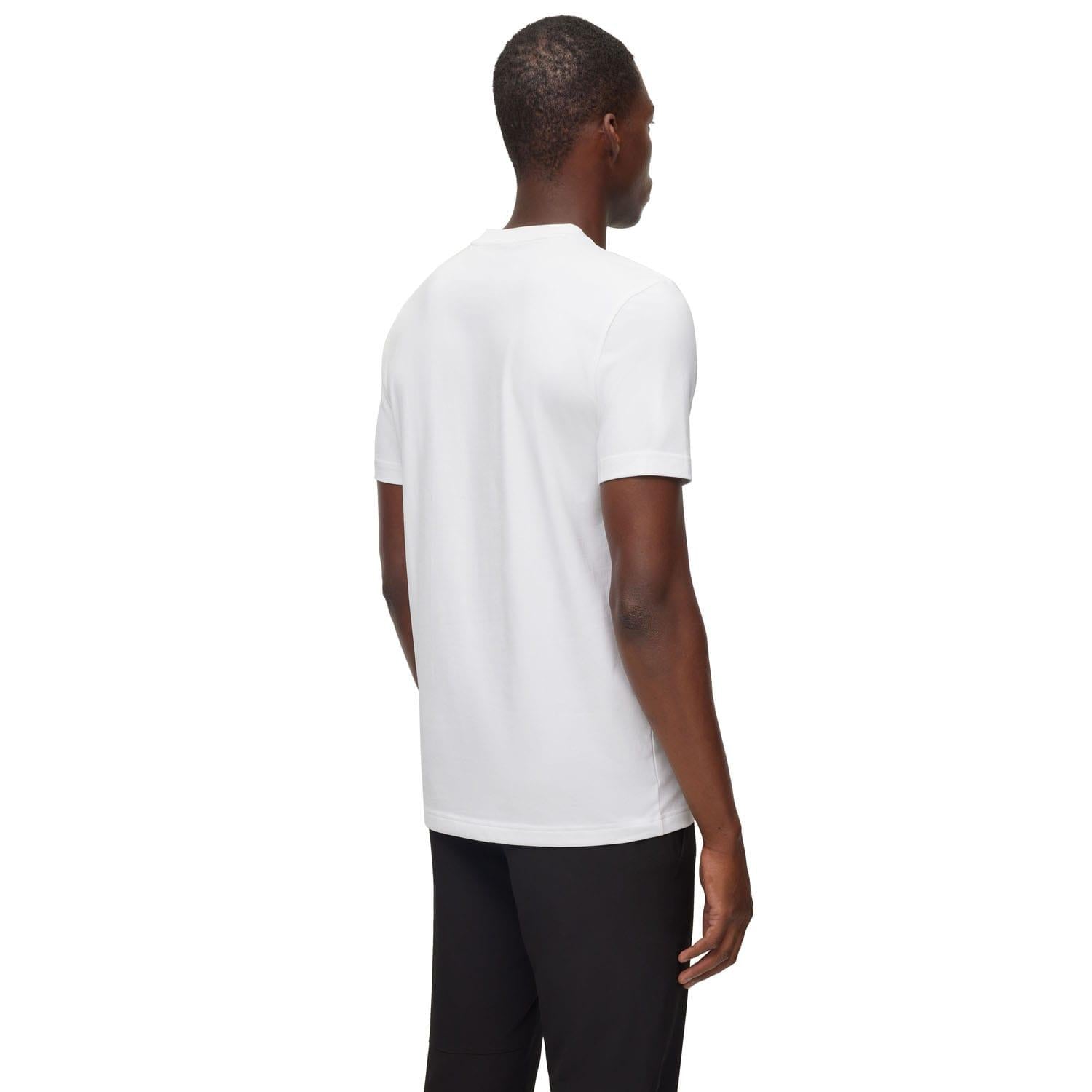 White - Back - Boss Mens Photo Print T-Shirt