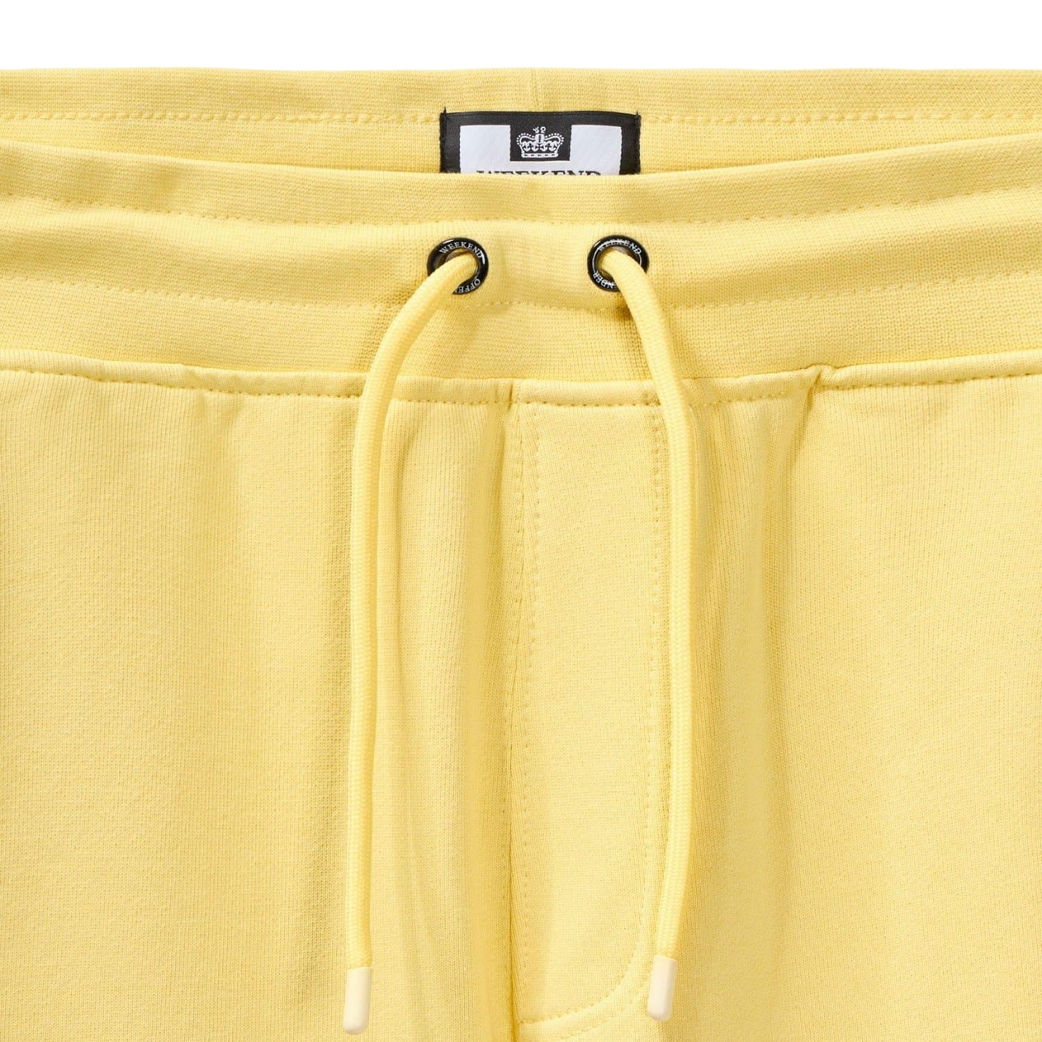 Yellow - Side - Weekend Offender Mens Pink Sands Overlay Shorts