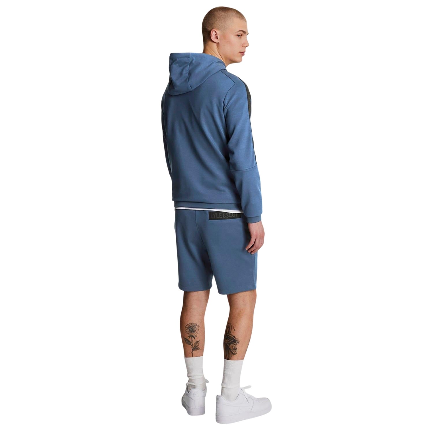 Navy - Back - Lyle & Scott Mens Branded Pocket Casual Shorts