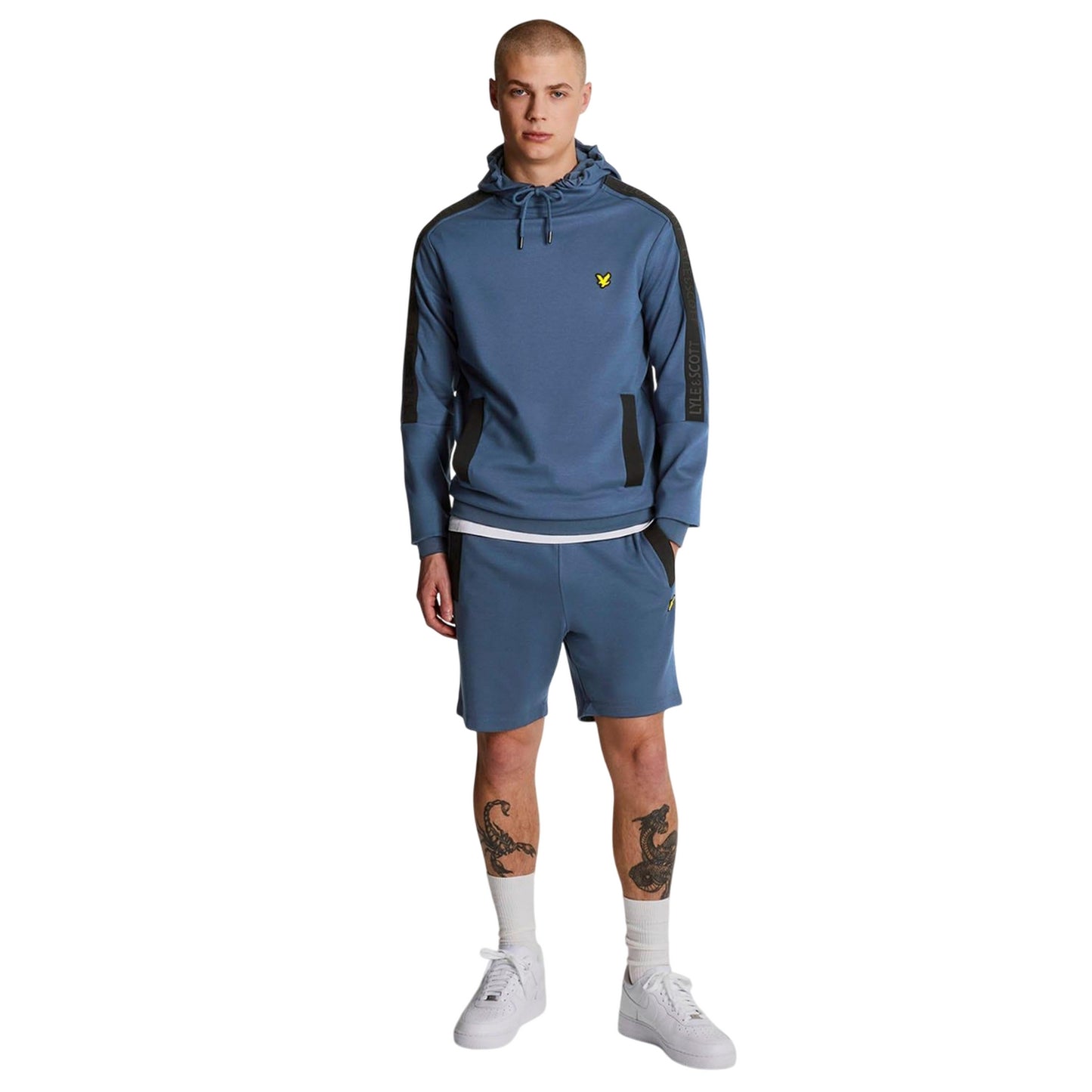 Navy - Pack Shot - Lyle & Scott Mens Branded Pocket Casual Shorts