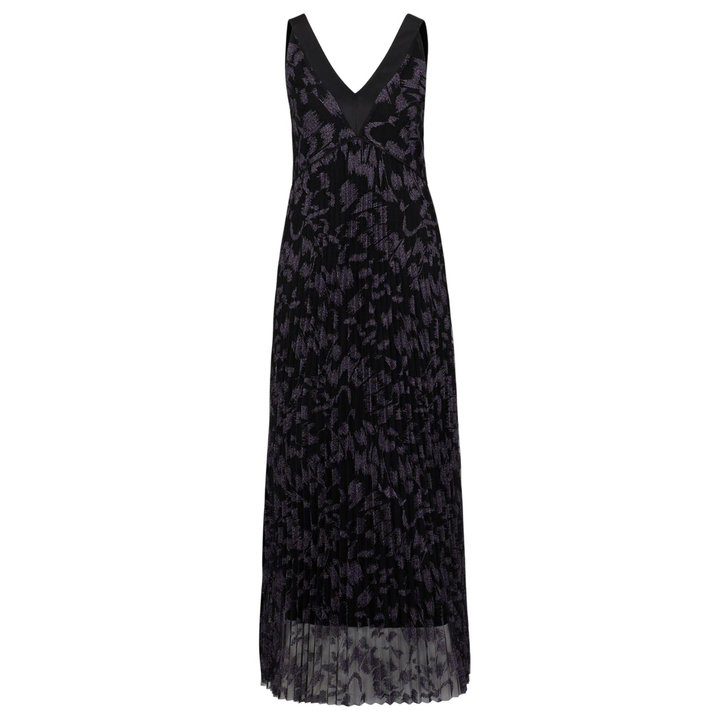 Black-Grey - Front - Boss Womens-Ladies Dessona Maxi Dress