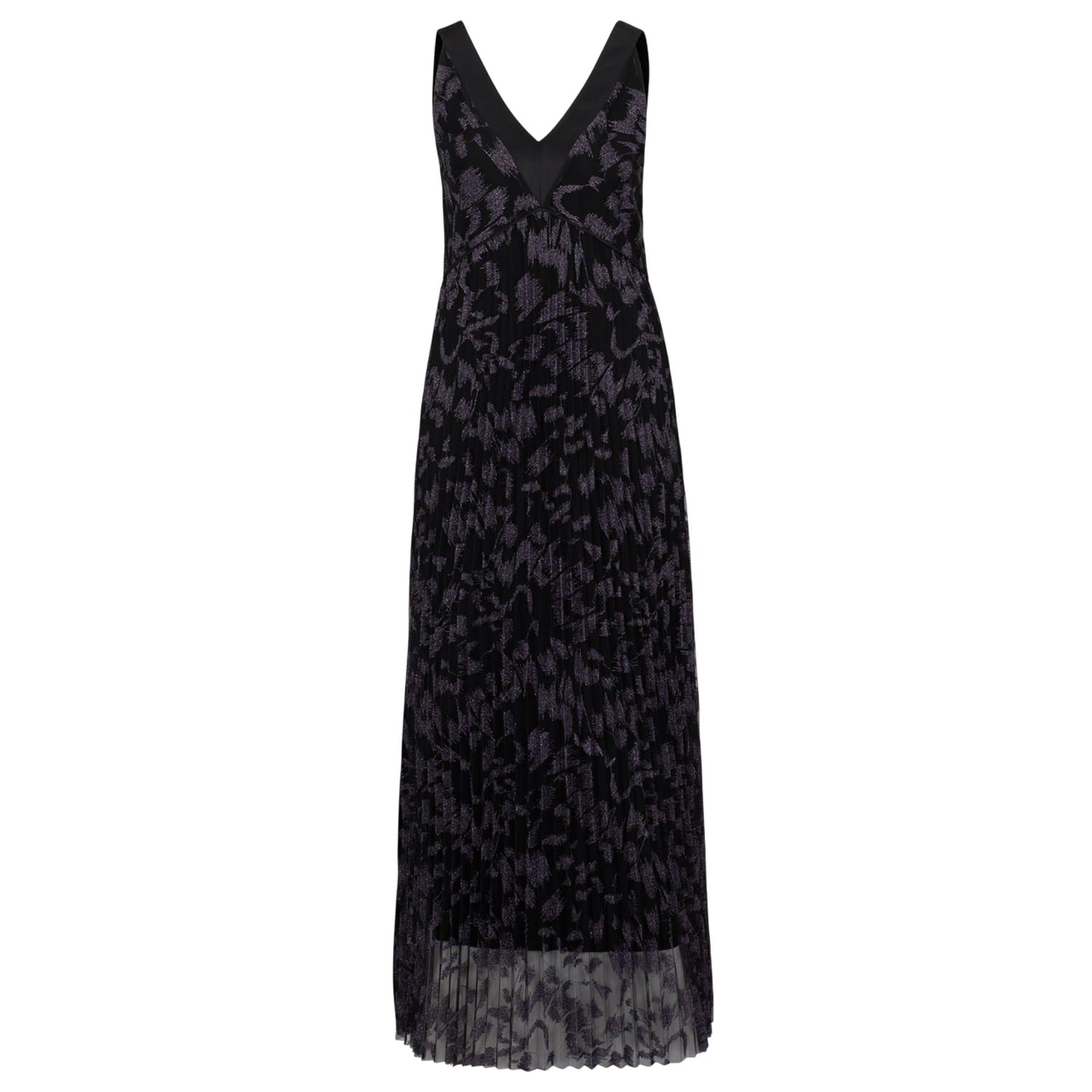Black-Grey - Front - Boss Womens-Ladies Dessona Maxi Dress