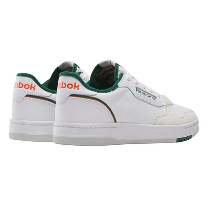 White-Green - Back - Reebok Unisex Adult Phase Court Suede Trainers