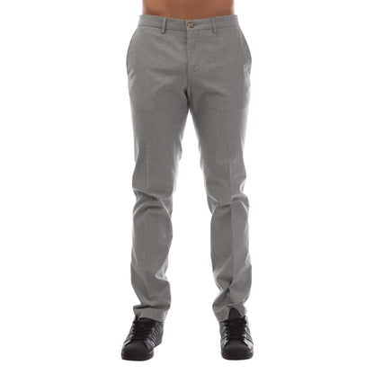 Grey - Front - Boss Mens Wylson-W Trousers
