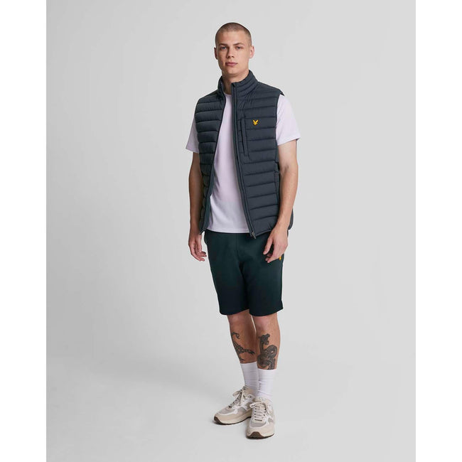 Dark Blue - Front - Lyle & Scott Mens Fly Fleece Shorts