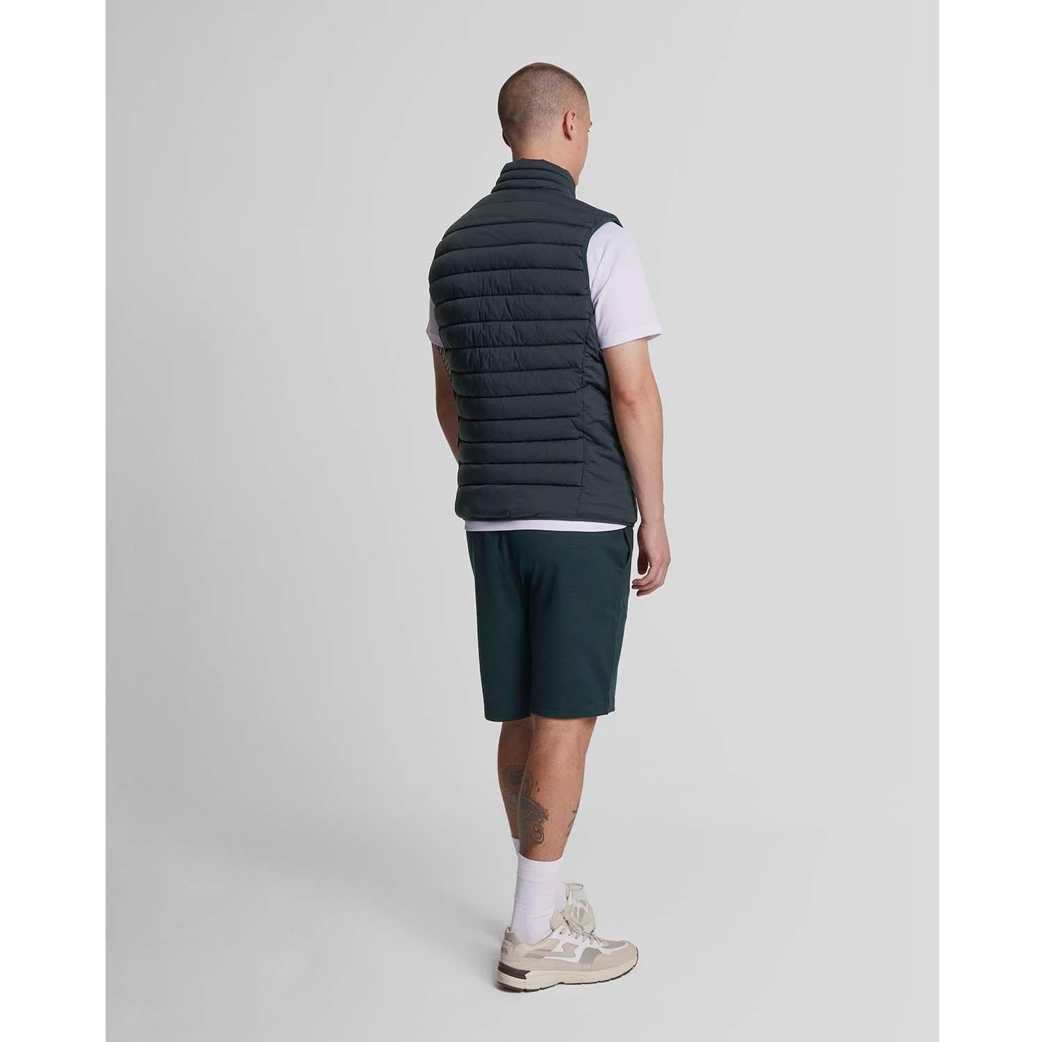 Dark Blue - Side - Lyle & Scott Mens Fly Fleece Shorts