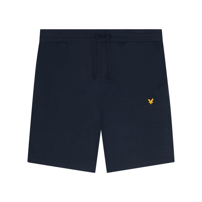 Dark Blue - Pack Shot - Lyle & Scott Mens Fly Fleece Shorts